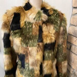 Faux Fur Coat by Adrienne Landau